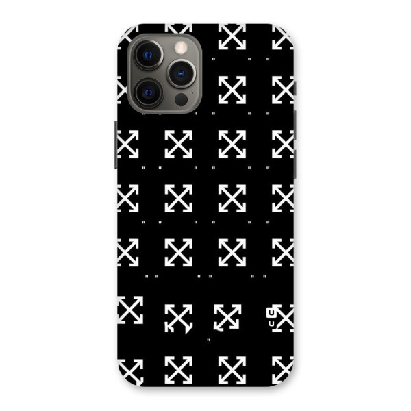 Cross Arrow Black Back Case for iPhone 12 Pro Max