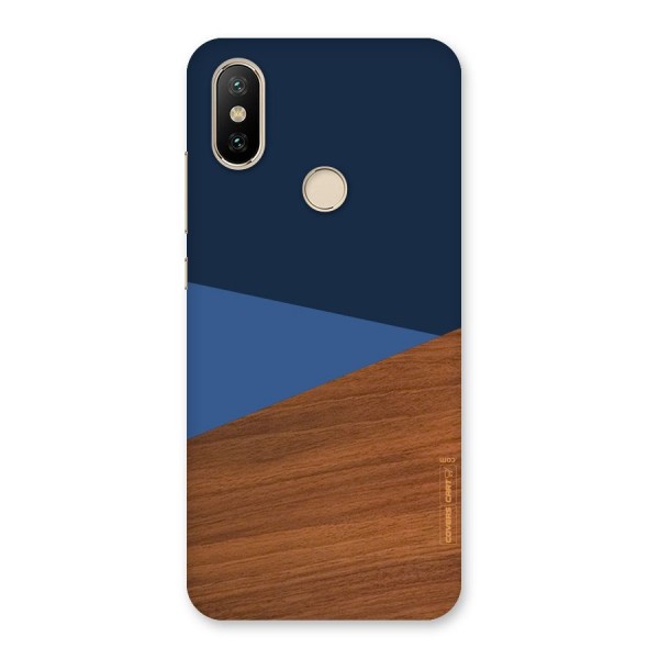 Crossed Lines Pattern Back Case for Mi A2
