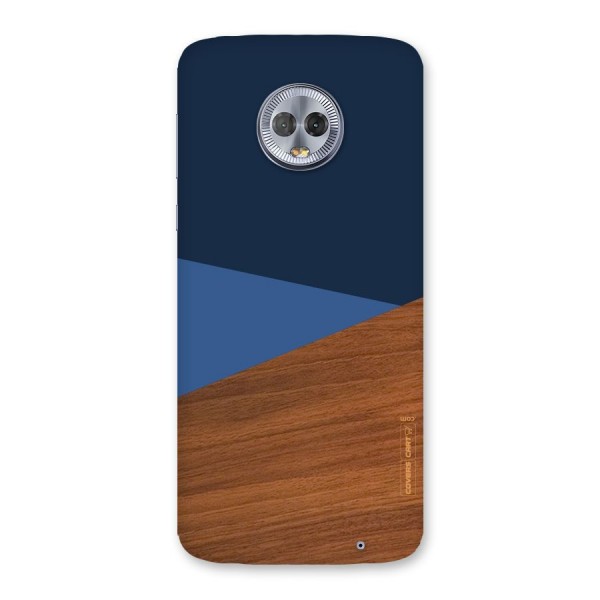 Crossed Lines Pattern Back Case for Moto G6 Plus
