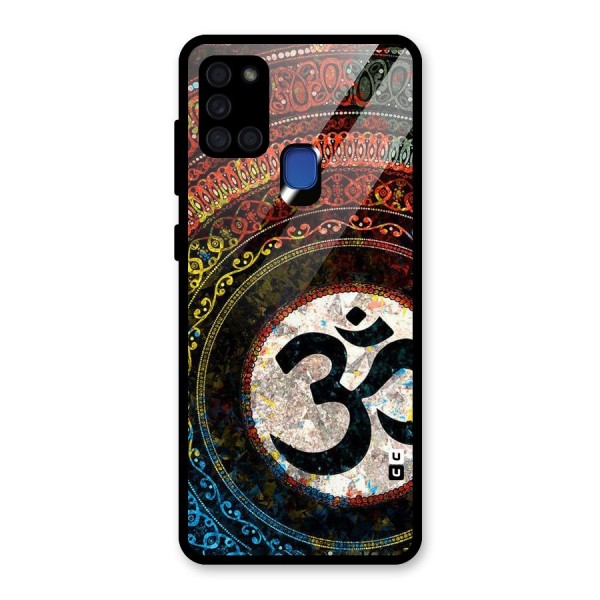 Culture Om Design Glass Back Case for Galaxy A21s