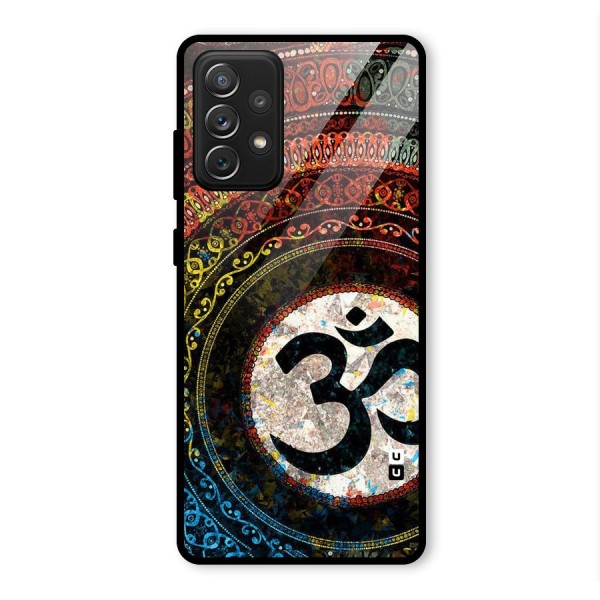 Culture Om Design Glass Back Case for Galaxy A72
