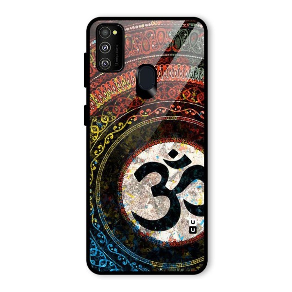 Culture Om Design Glass Back Case for Galaxy M21