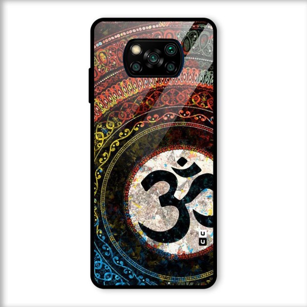 Culture Om Design Glass Back Case for Poco X3