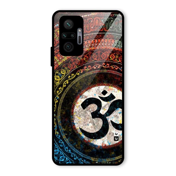 Culture Om Design Glass Back Case for Redmi Note 10 Pro