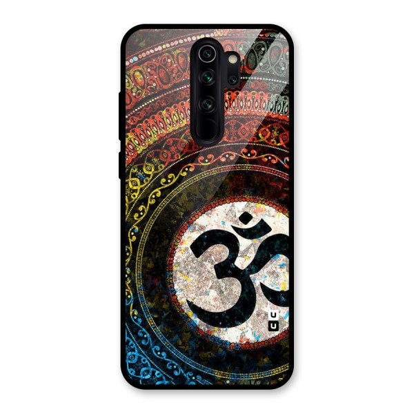 Culture Om Design Glass Back Case for Redmi Note 8 Pro