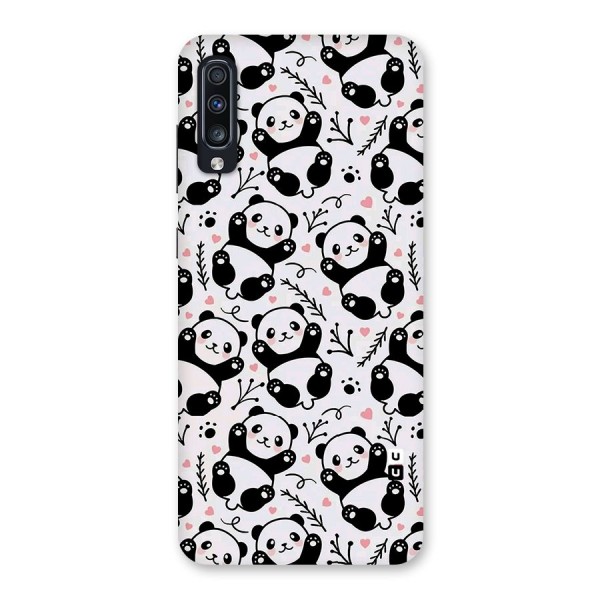 Cute Adorable Panda Pattern Back Case for Galaxy A70s