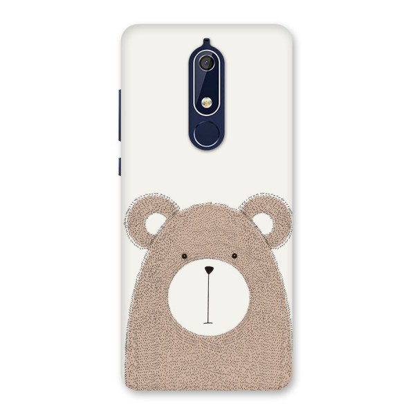 Cute Bear Back Case for Nokia 5.1