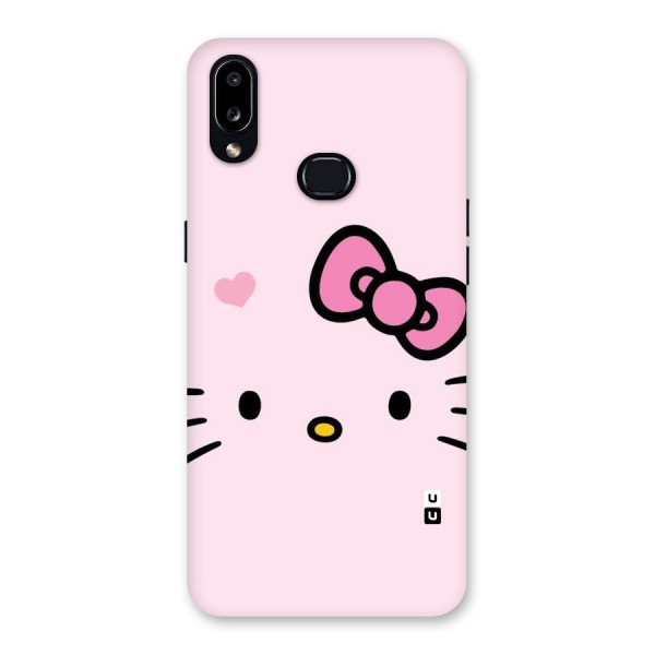 Cute Bow Face Back Case for Galaxy A10s