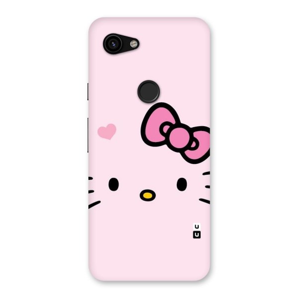 Cute Bow Face Back Case for Google Pixel 3a