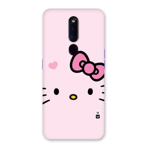 Cute Bow Face Back Case for Oppo F11 Pro