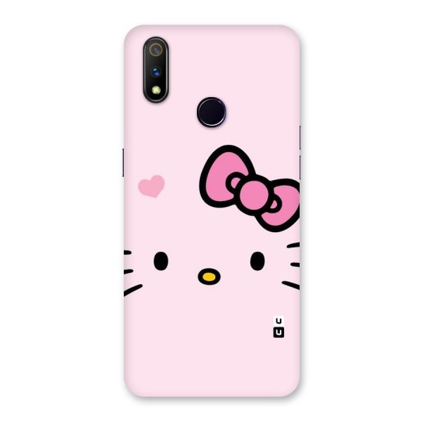 Cute Bow Face Back Case for Realme 3 Pro
