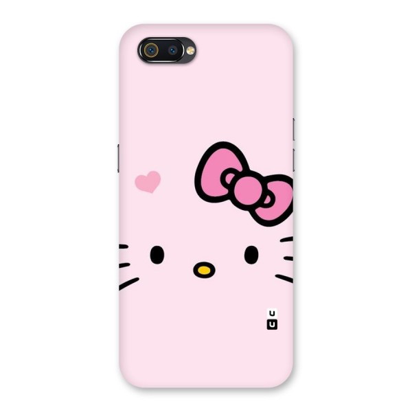 Cute Bow Face Back Case for Realme C2