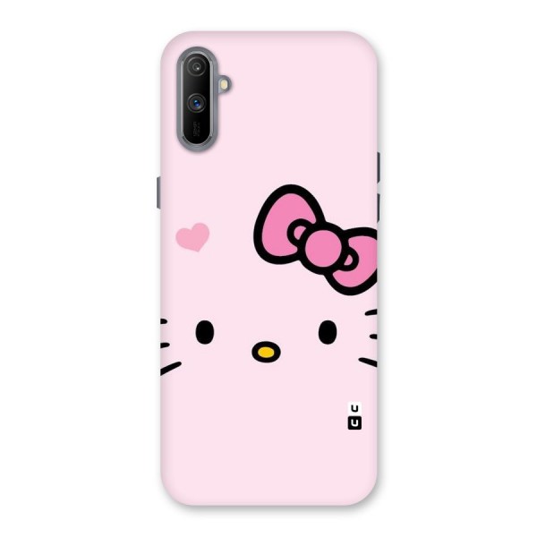 Cute Bow Face Back Case for Realme C3