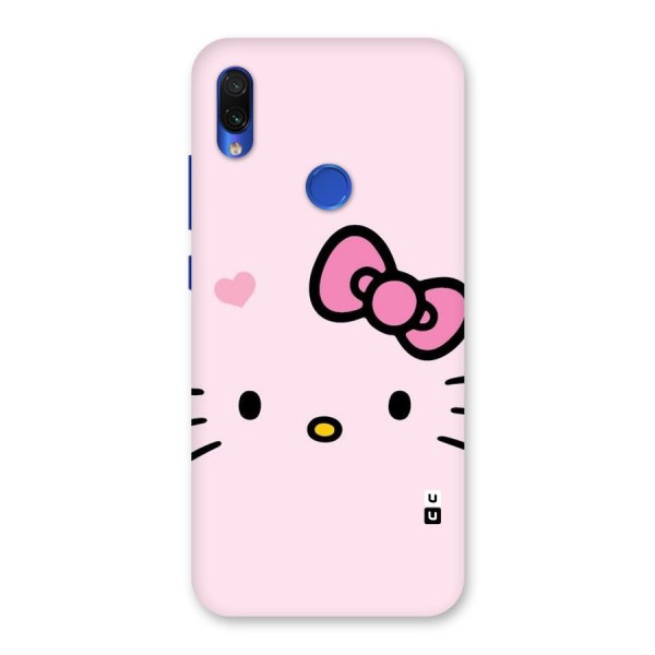Cute Bow Face Back Case for Redmi Note 7S