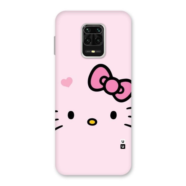 Cute Bow Face Back Case for Redmi Note 9 Pro