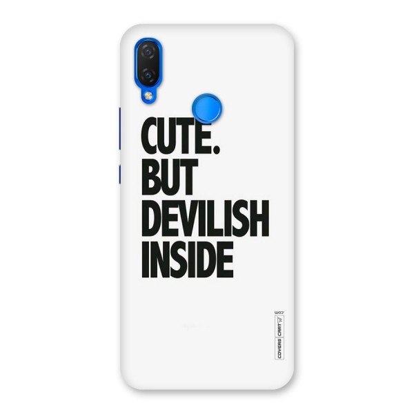 Cute But Devil Back Case for Huawei P Smart+