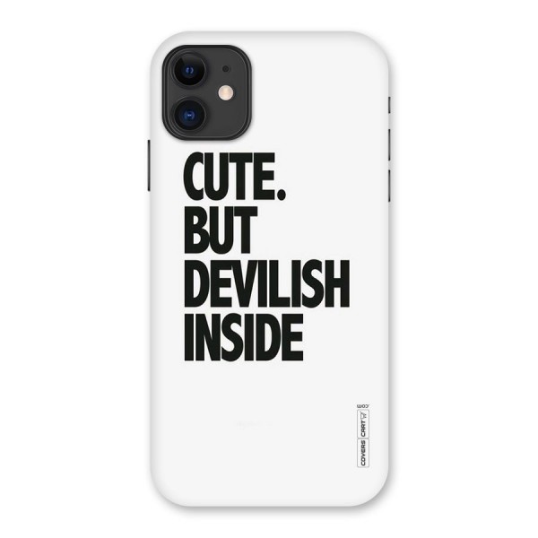 Cute But Devil Back Case for iPhone 11