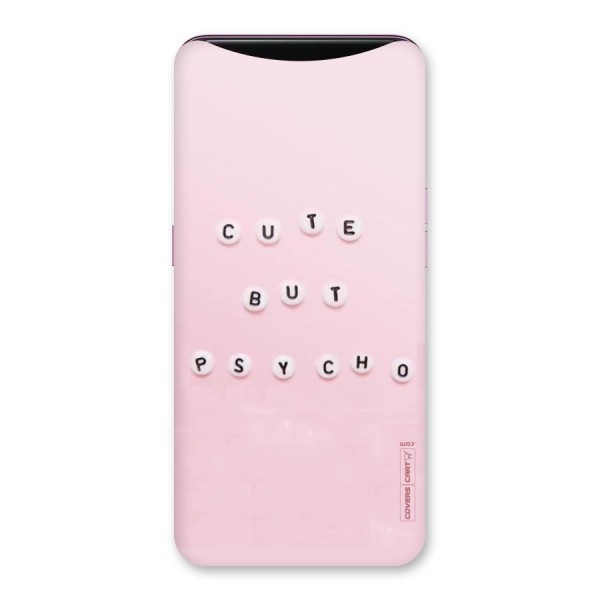 Cute But Psycho Back Case for Oppo Find X