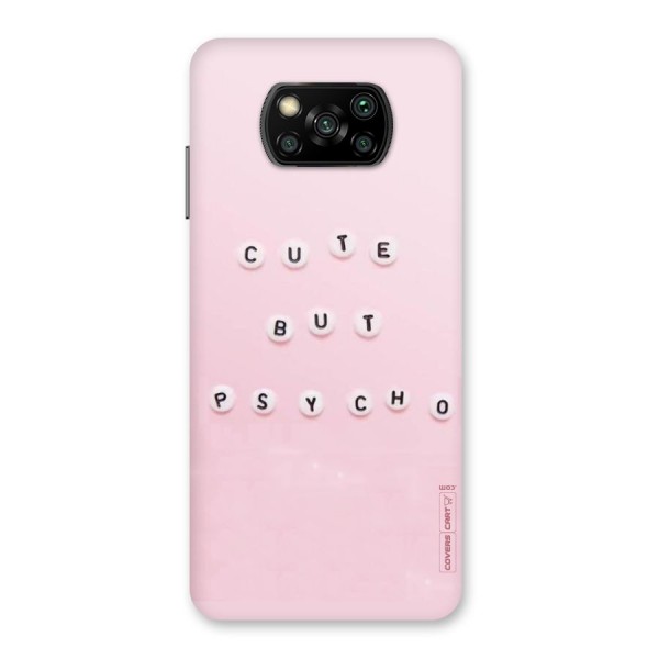 Cute But Psycho Back Case for Poco X3