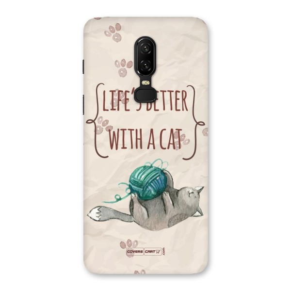Cute Cat Back Case for OnePlus 6