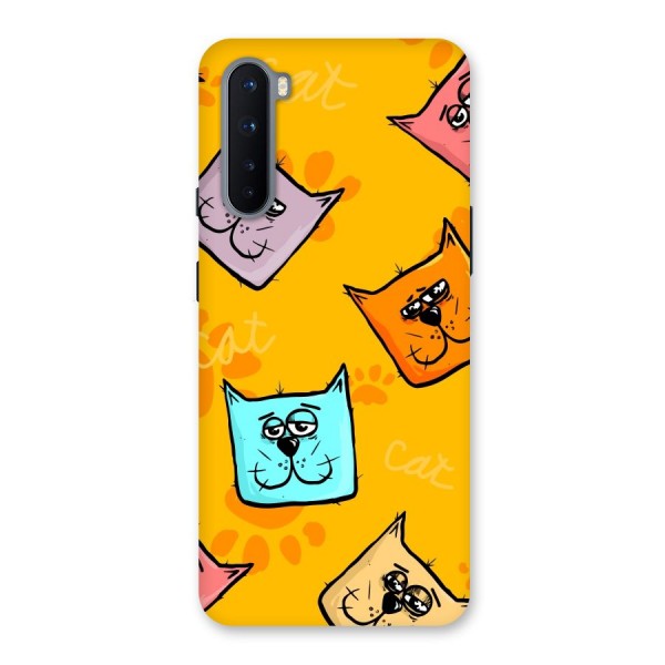 Cute Cat Pattern Back Case for OnePlus Nord