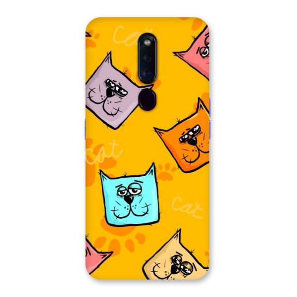 Cute Cat Pattern Back Case for Oppo F11 Pro