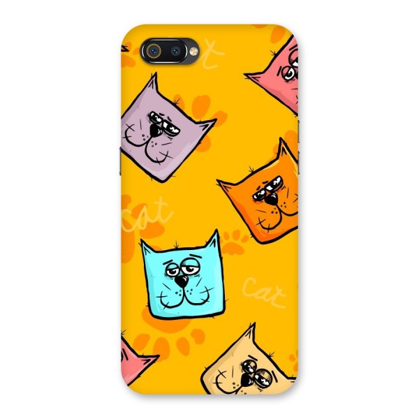 Cute Cat Pattern Back Case for Realme C2