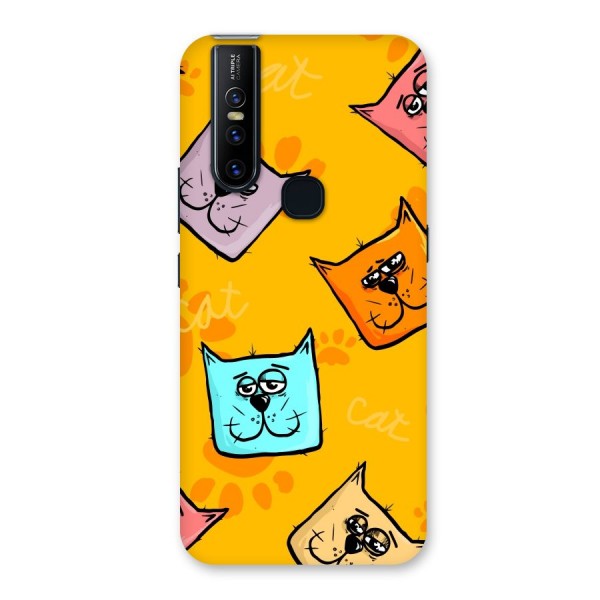 Cute Cat Pattern Back Case for Vivo V15