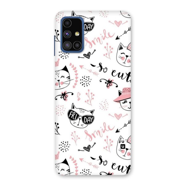 Cute Cat Swag Back Case for Galaxy M51