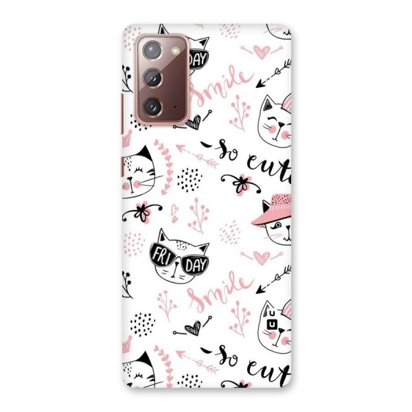 Cute Cat Swag Back Case for Galaxy Note 20