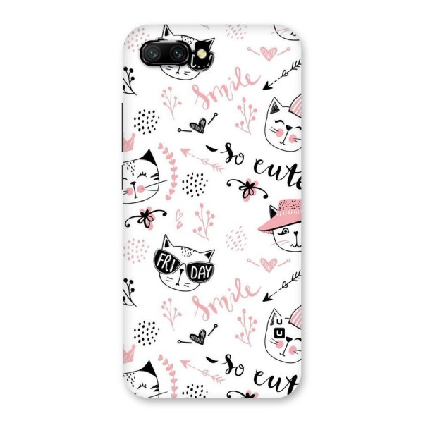 Cute Cat Swag Back Case for Honor 10