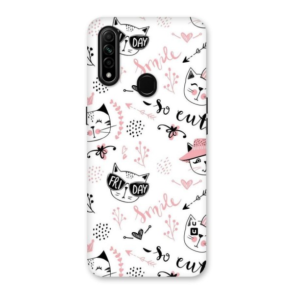 Cute Cat Swag Back Case for Oppo A31