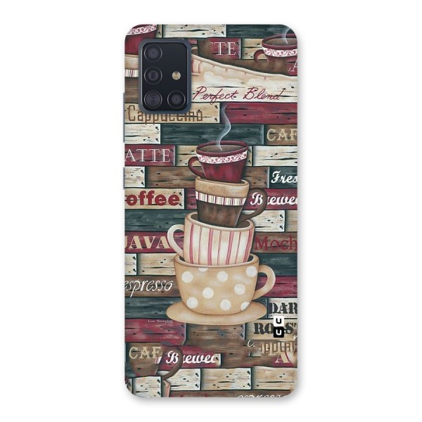 Cute Coffee Cups Back Case for Galaxy A51