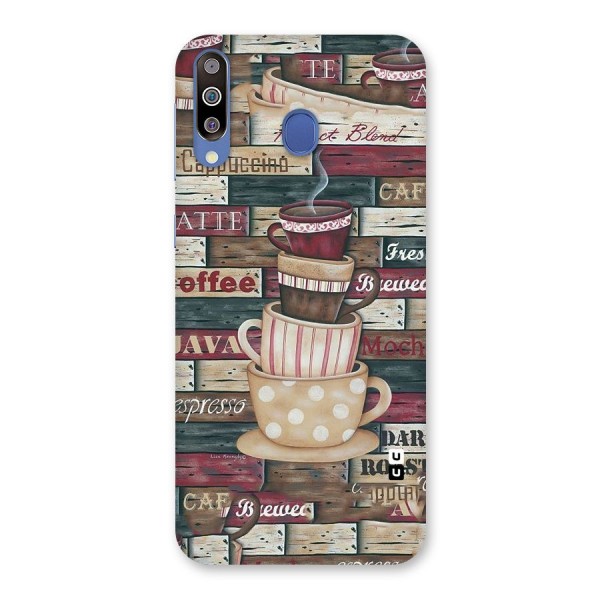 Cute Coffee Cups Back Case for Galaxy M30