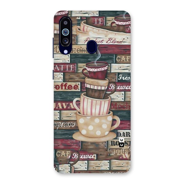 Cute Coffee Cups Back Case for Galaxy M40