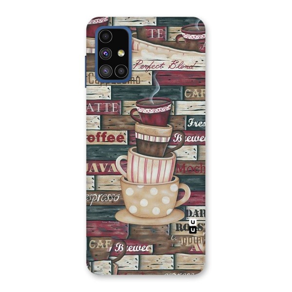 Cute Coffee Cups Back Case for Galaxy M51