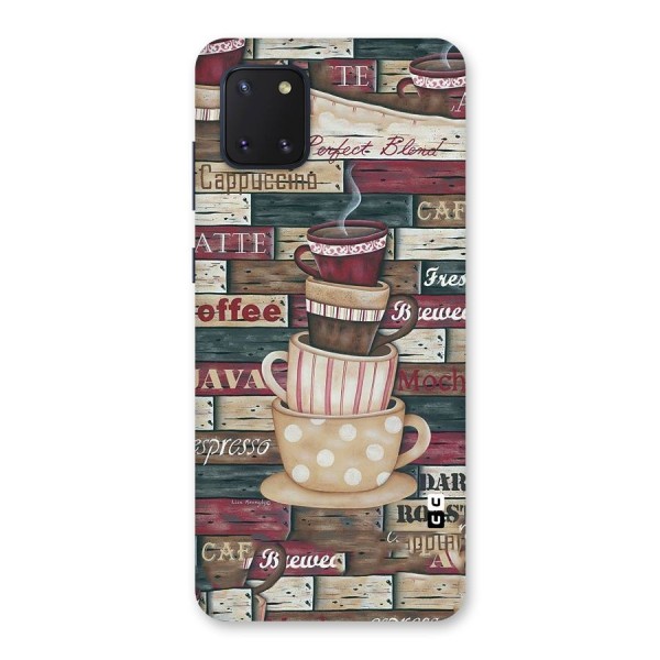 Cute Coffee Cups Back Case for Galaxy Note 10 Lite