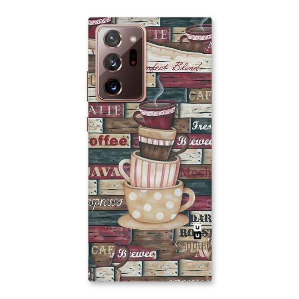 Cute Coffee Cups Back Case for Galaxy Note 20 Ultra
