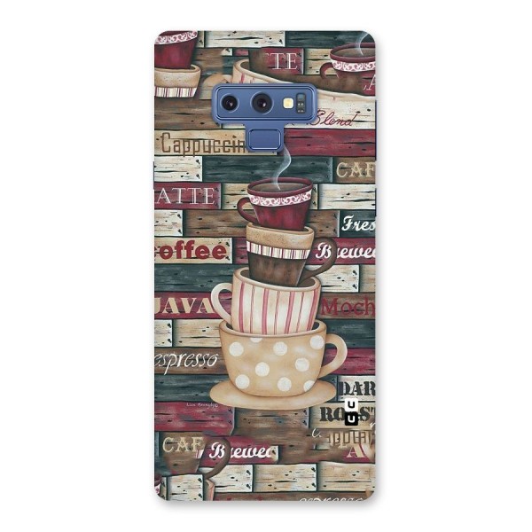 Cute Coffee Cups Back Case for Galaxy Note 9