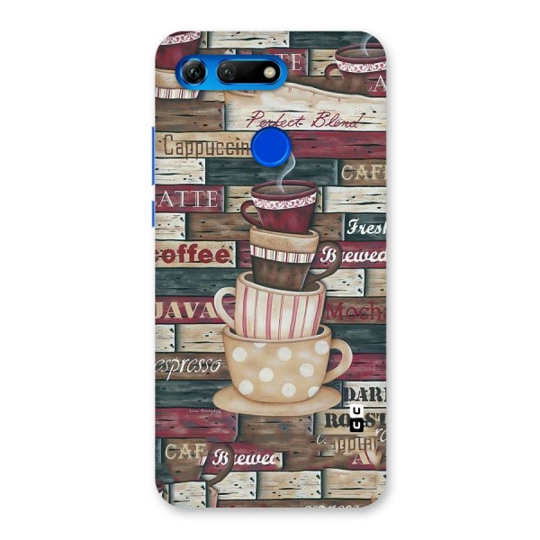 Cute Coffee Cups Back Case for Honor View 20