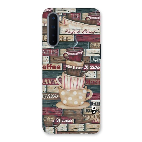 Cute Coffee Cups Back Case for OnePlus Nord