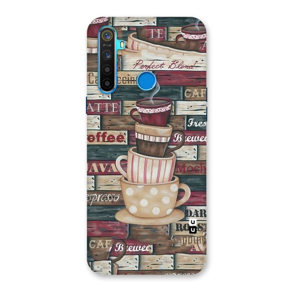Cute Coffee Cups Back Case for Realme 5