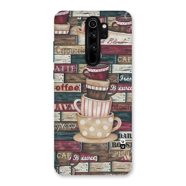 Cute Coffee Cups Back Case for Redmi Note 8 Pro