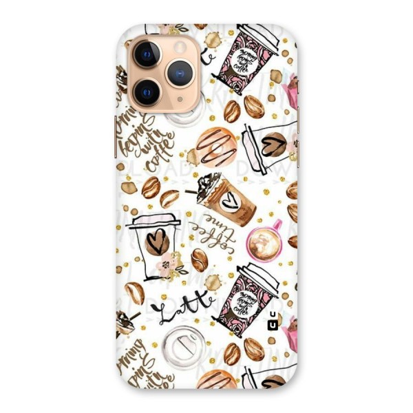Cute Coffee Pattern Back Case for iPhone 11 Pro