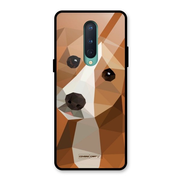 Cute Dog Glass Back Case for OnePlus 8