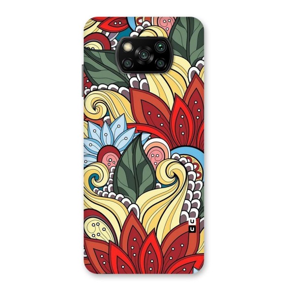 Cute Doodle Back Case for Poco X3