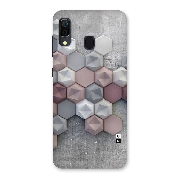 Cute Hexagonal Pattern Back Case for Galaxy A20
