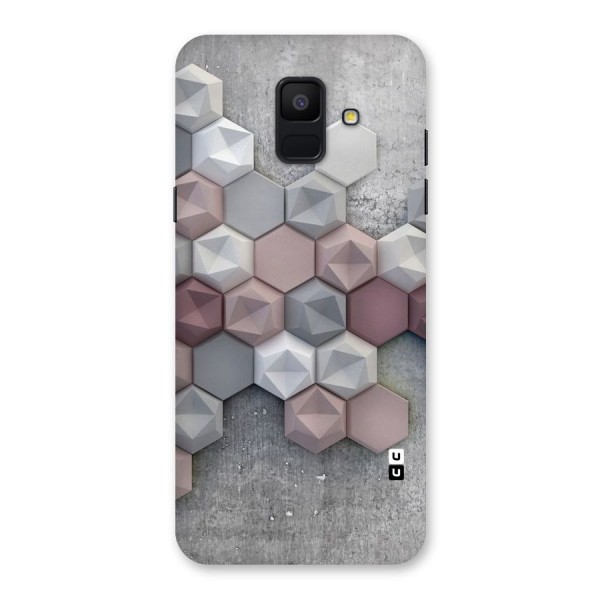 Cute Hexagonal Pattern Back Case for Galaxy A6 (2018)