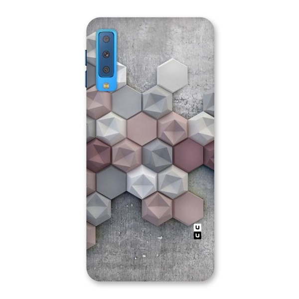 Cute Hexagonal Pattern Back Case for Galaxy A7 (2018)