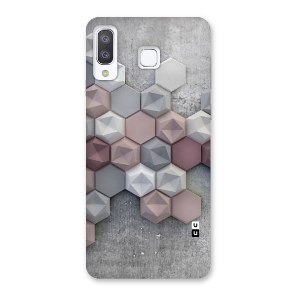 Cute Hexagonal Pattern Back Case for Galaxy A8 Star